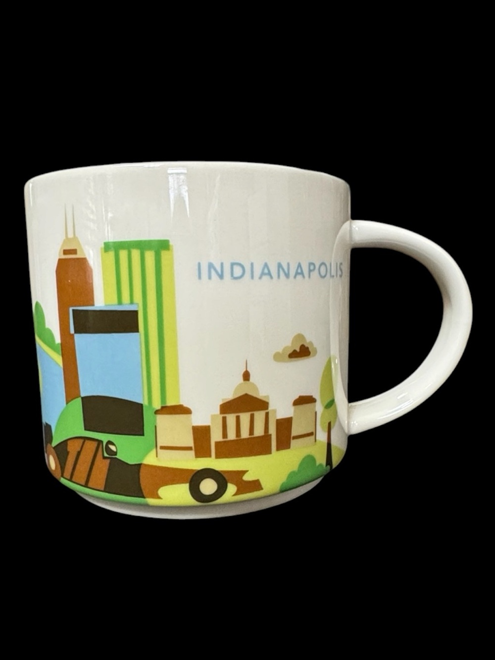 Starbucks You Are Here Ceramic Jumbo Coffee Mug from Indianapolis